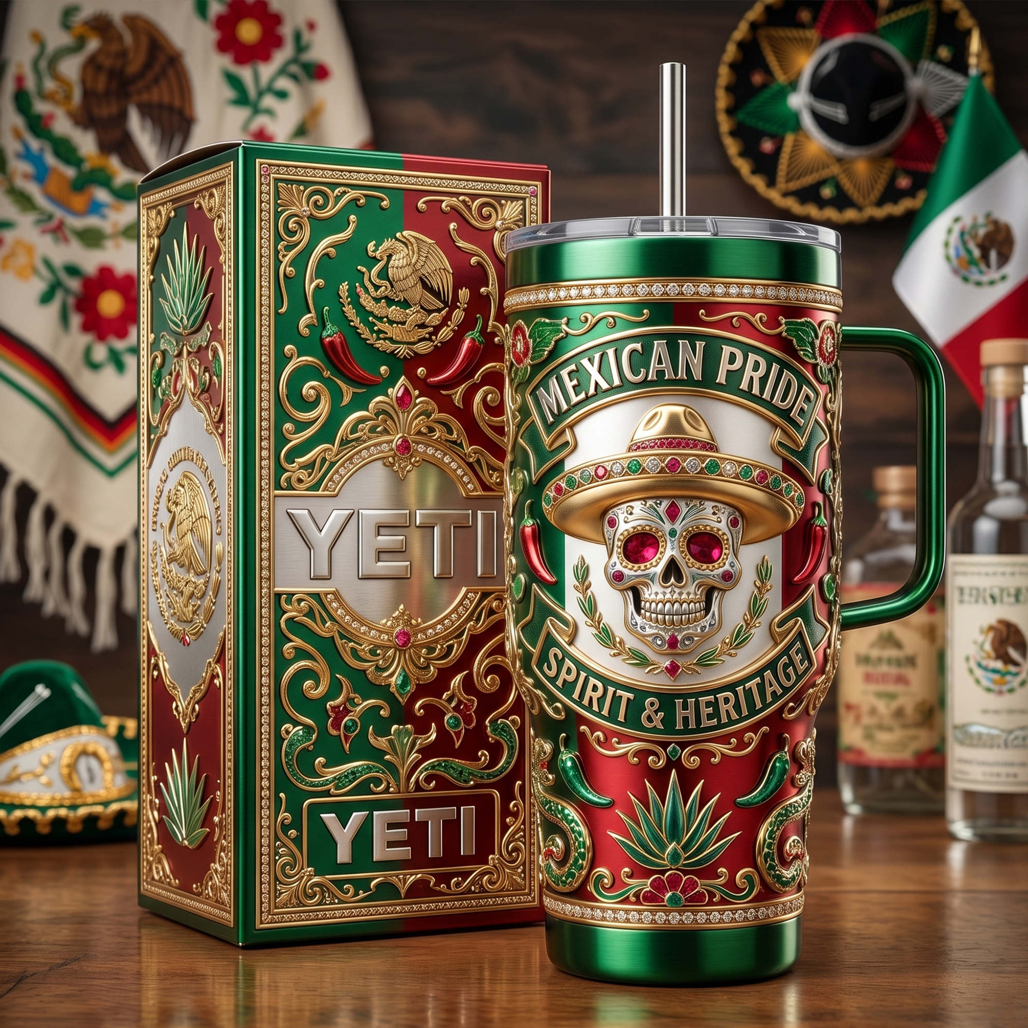 Premium MXC 40oz Tumbler With Handle LNTH