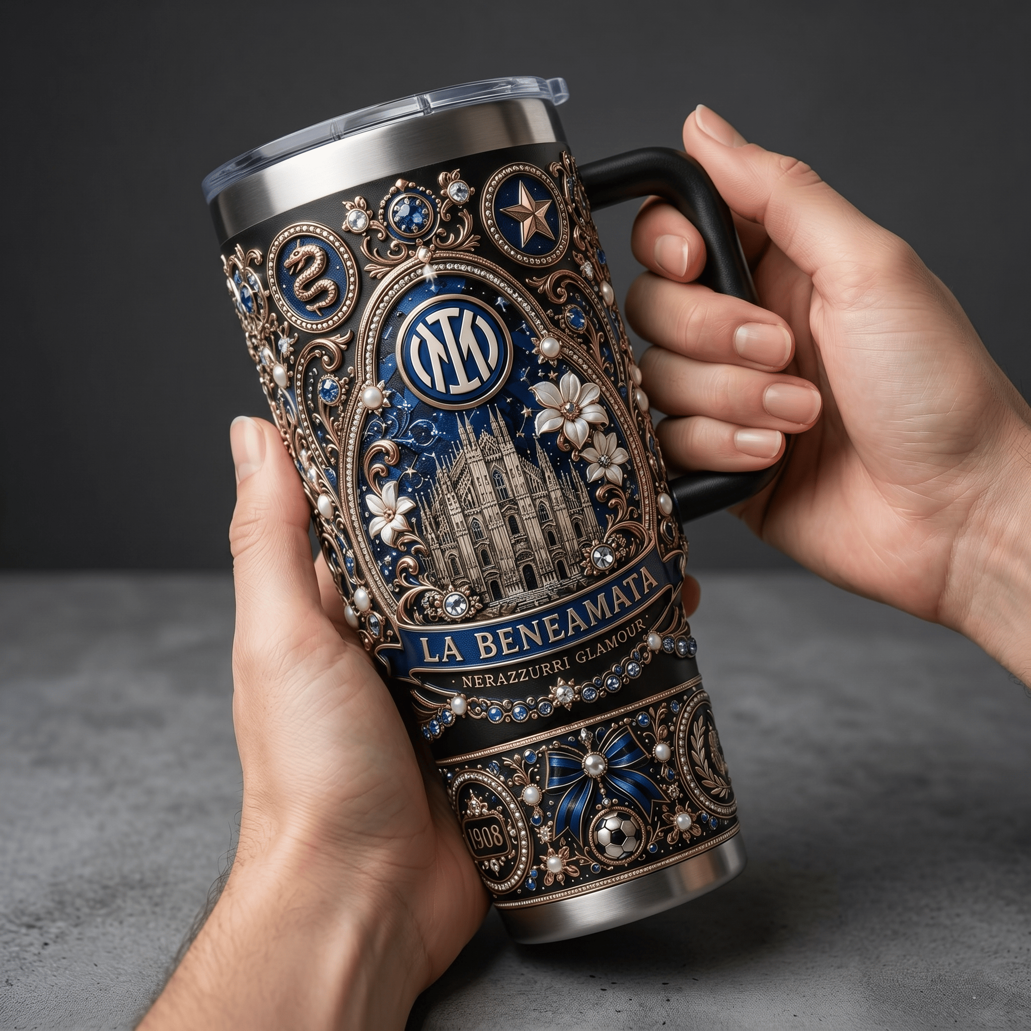 Premium INT 40oz Tumbler With Handle TNSM