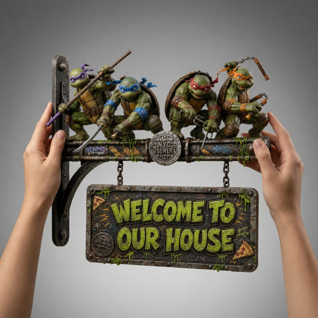 TMNT Premium Welcome Sign TNSM
