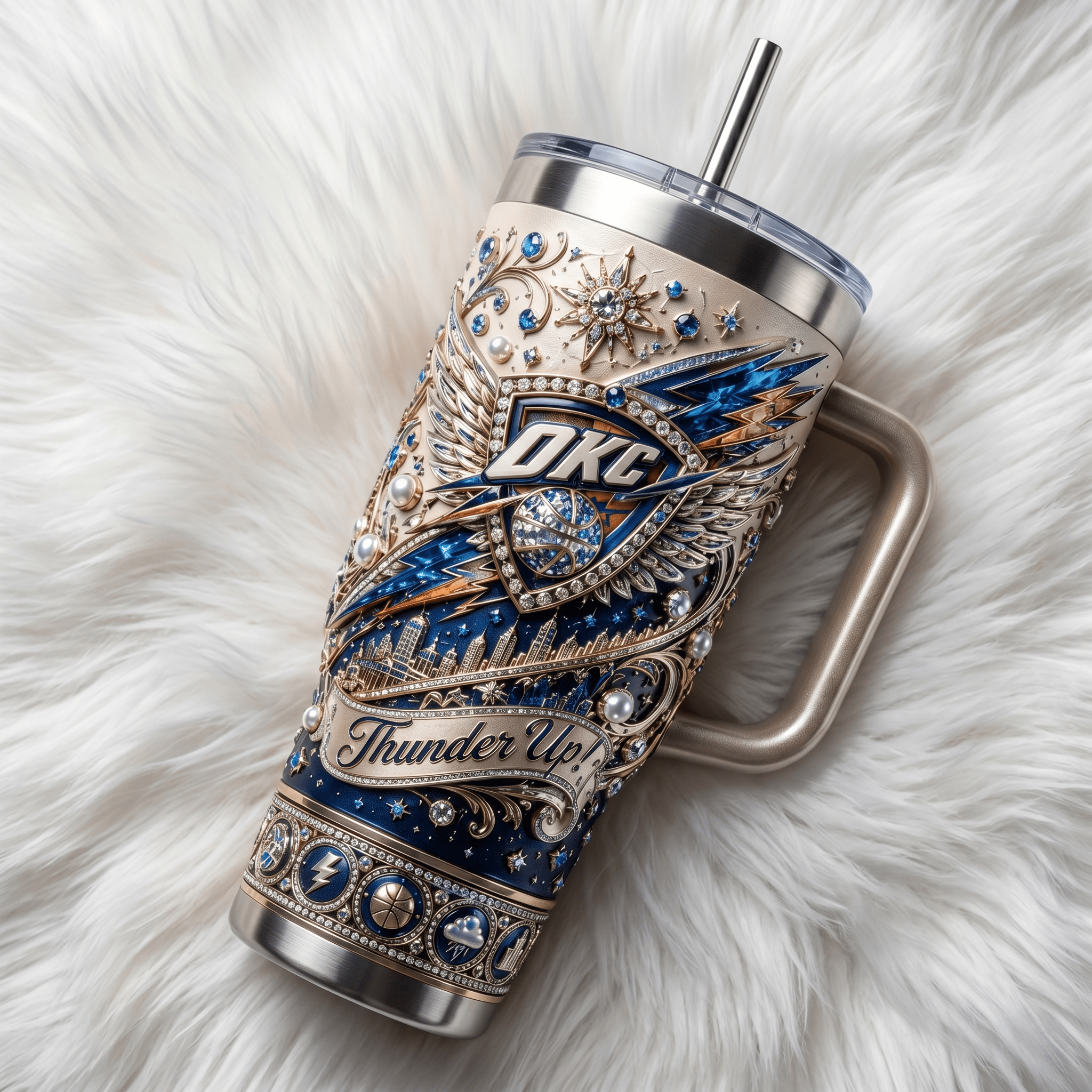 Premium OCT 40oz Tumbler With Handle TNSM