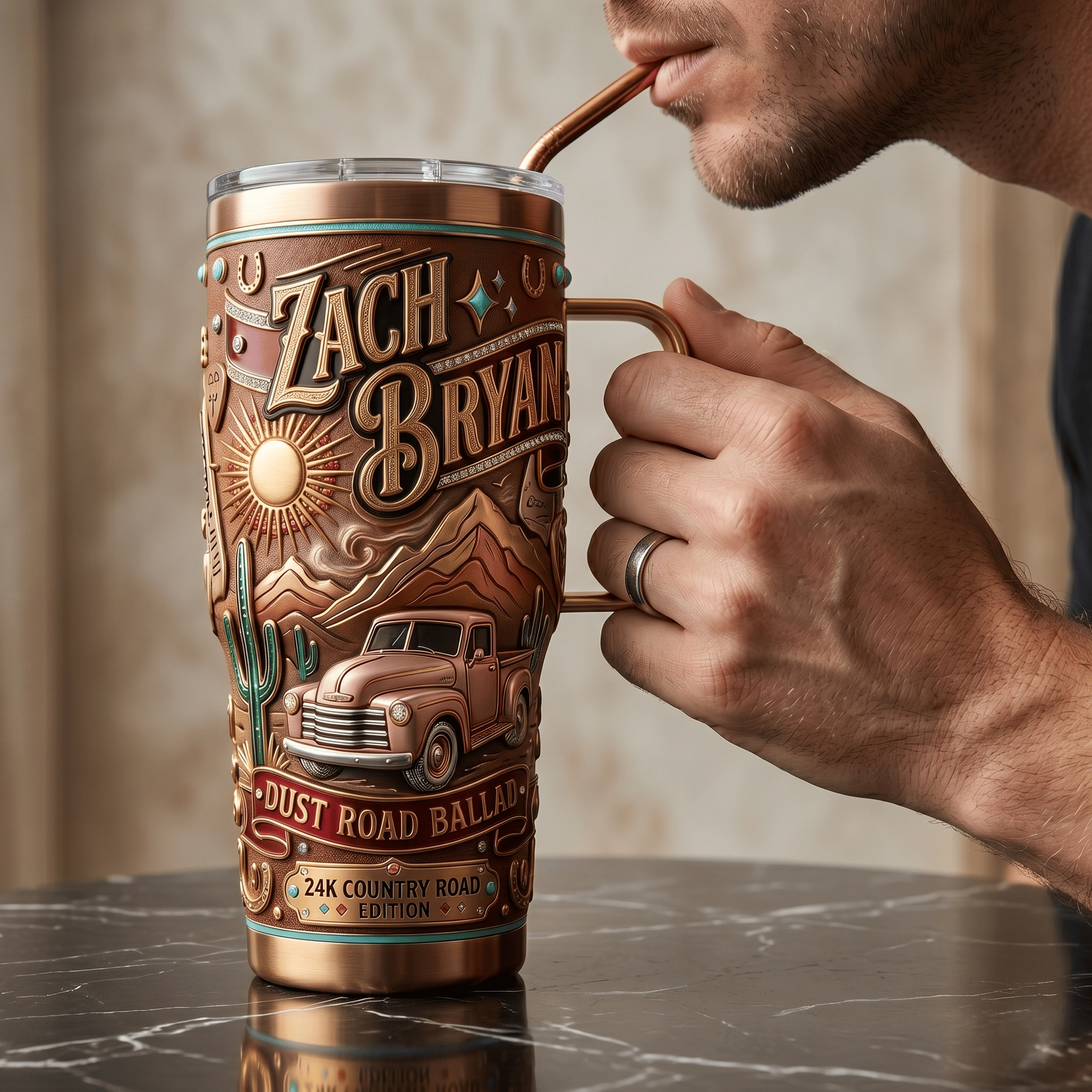 ZBR Premium 40oz Tumbler With Handle HTTT