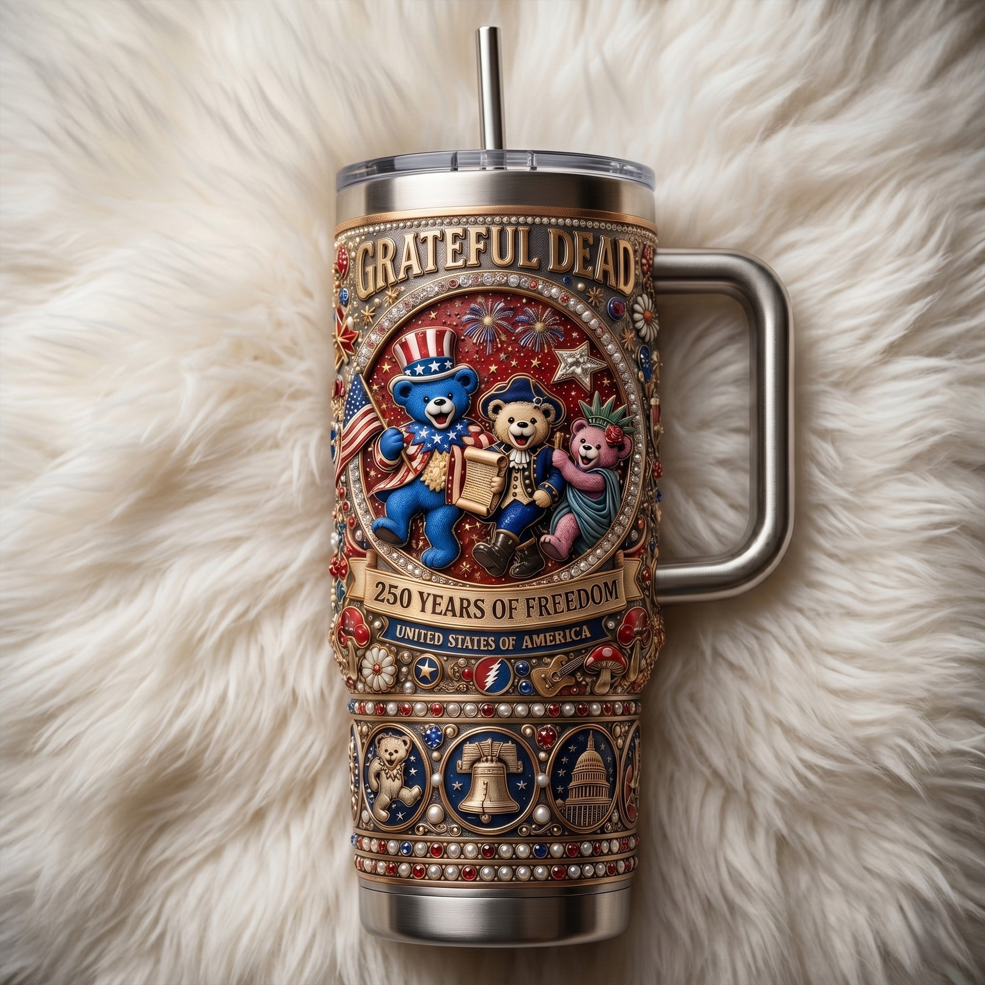 Premium GRFD 40oz Tumbler With Handle TNSM