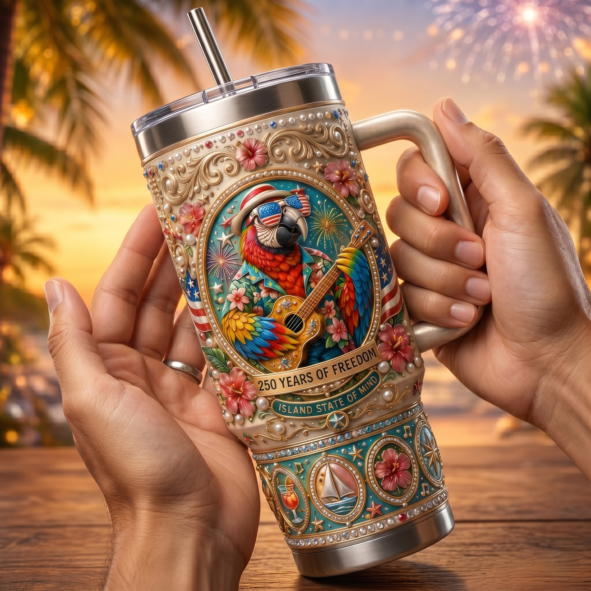 Premium JBT 40oz Tumbler With Handle TNSM