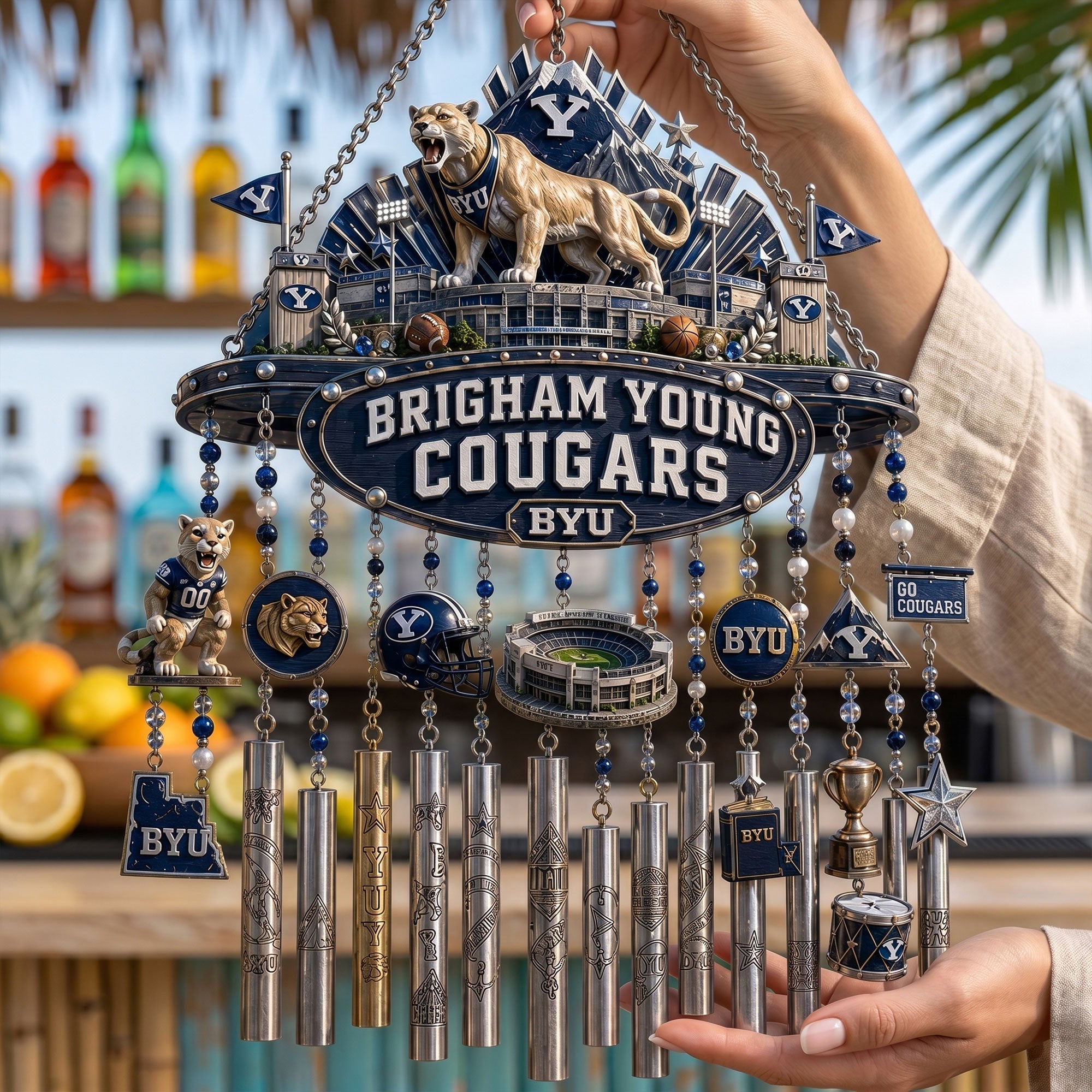 Premium BYU Wind Chime NTTH