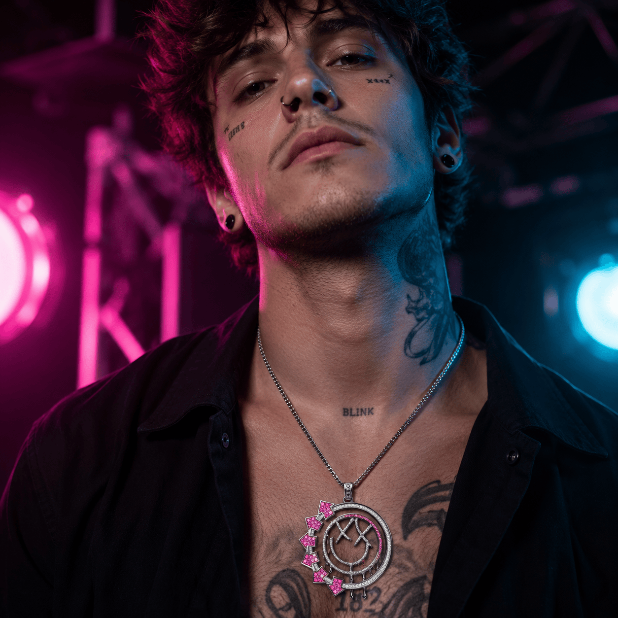 BLIK Solid Gold Chain with Diamond Pendant BMD