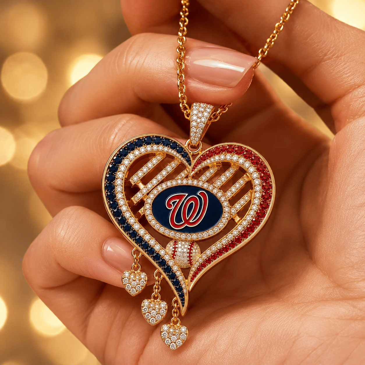 WNT Solid Gold Chain with Diamond Pendant BMD