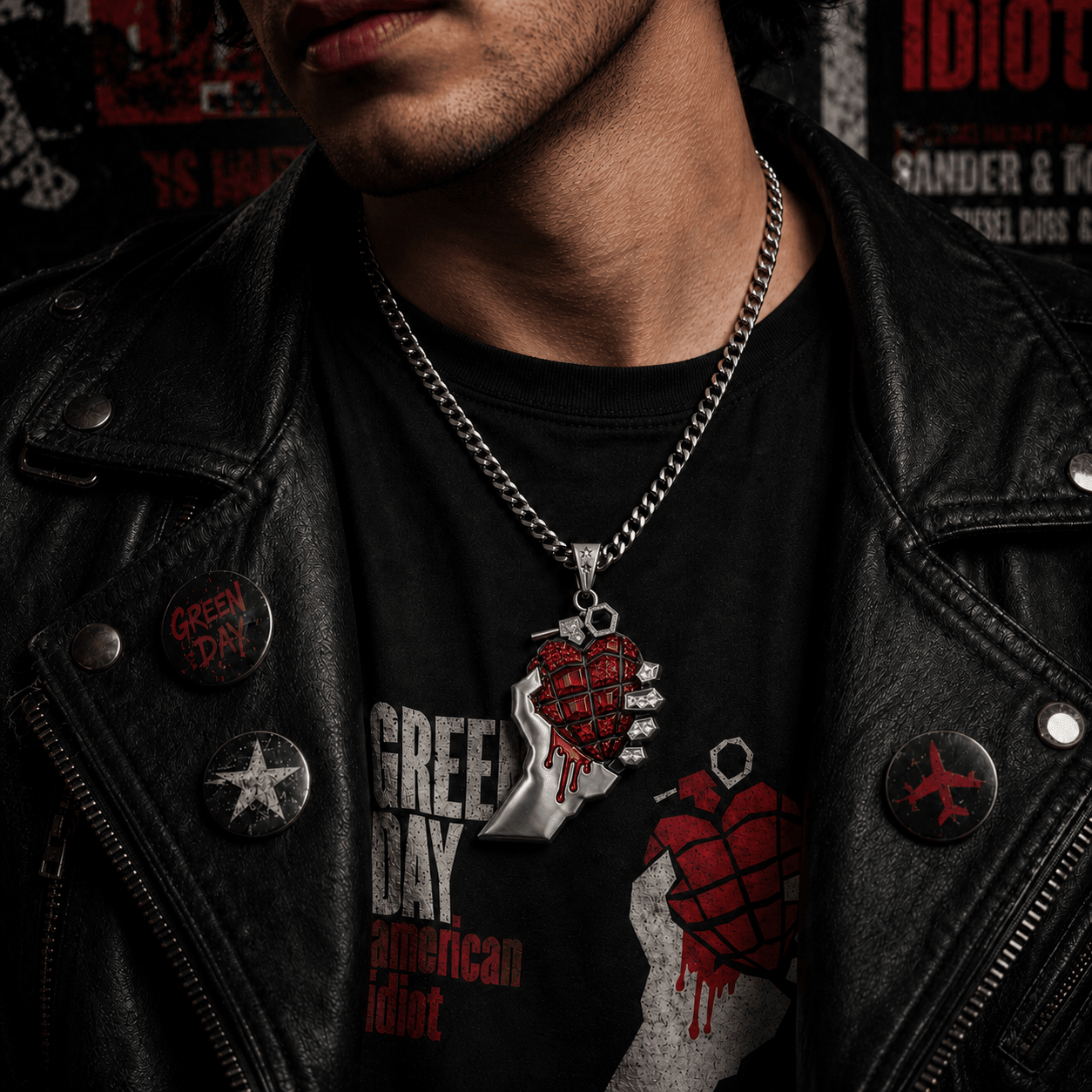GRD Solid Gold Chain with Diamond Pendant BMD