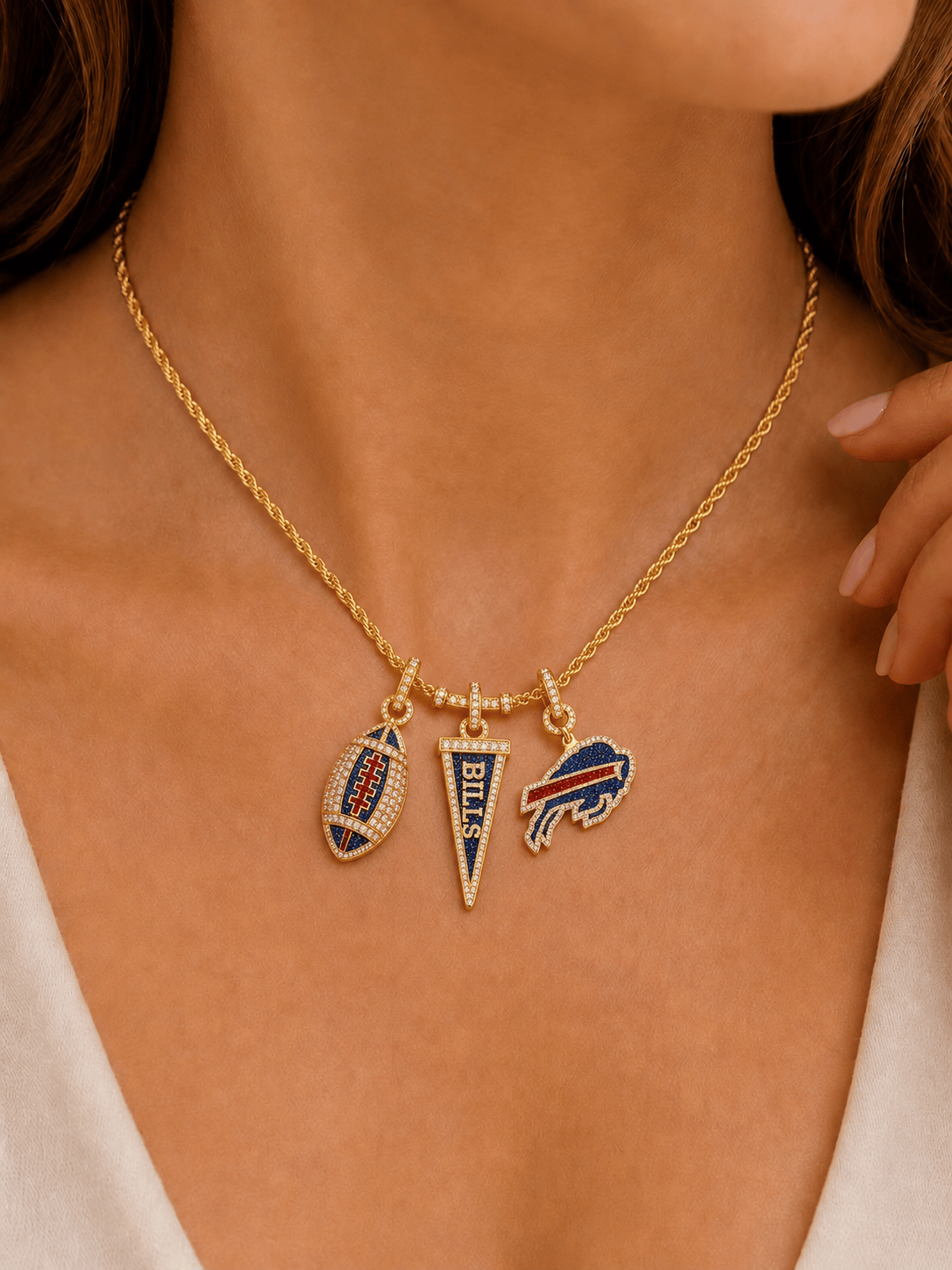 BFBL Solid Gold Chain with Diamond Pendant TTTT
