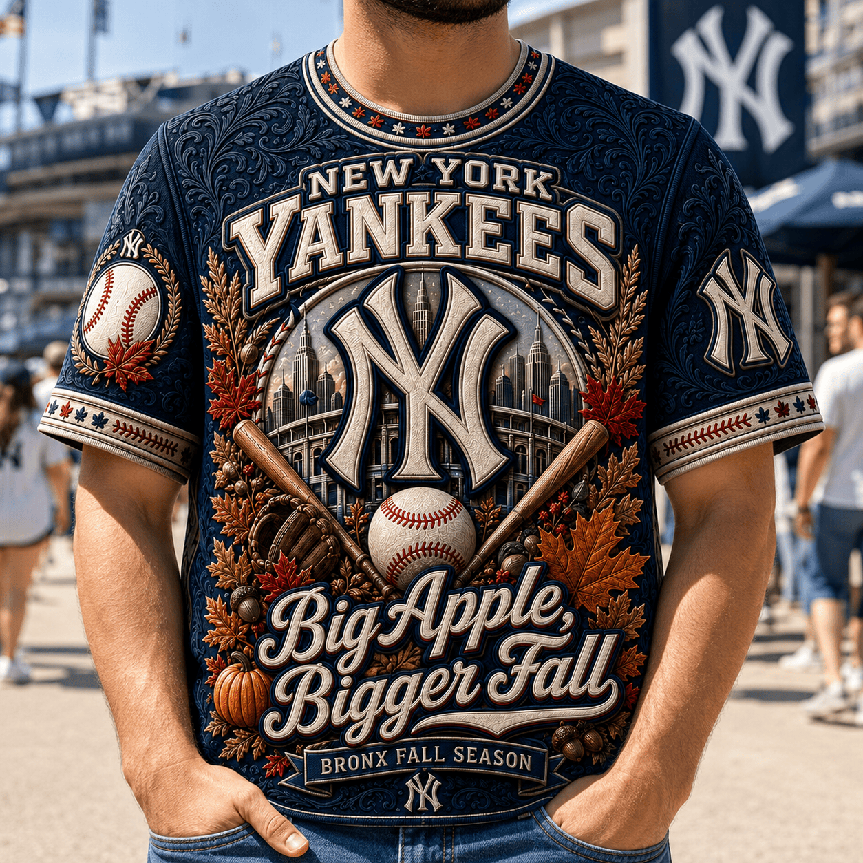 PREMIUM NYY 3D EMBOSS SHIRT TTNL