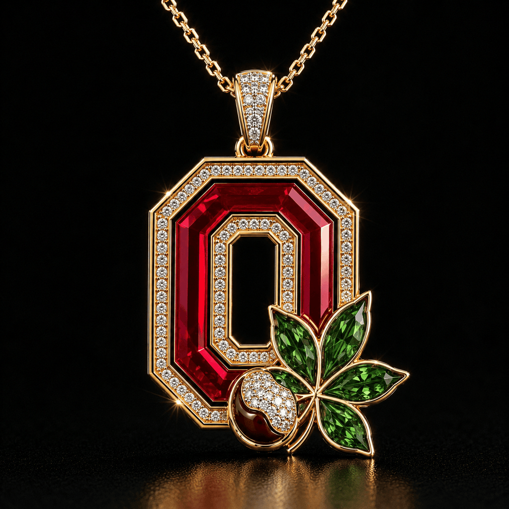 OSB Solid Gold Chain with Diamond Pendant TMH