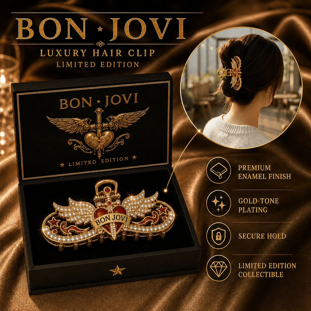 BJV Elegant Gold Hair Clip For Women TMH