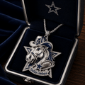 DLCB Solid Silver Chain with Diamond Pendant PDL