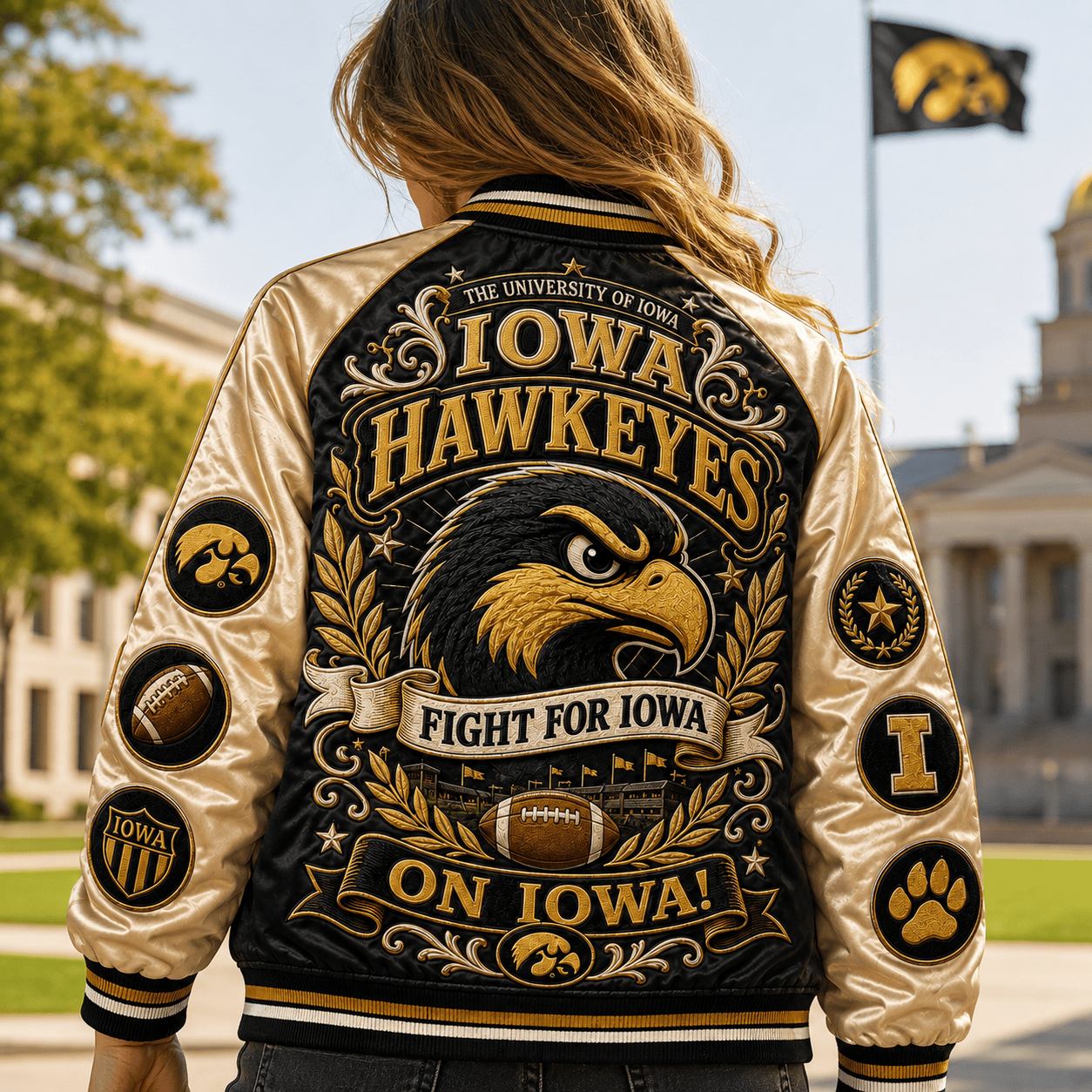 PREMIUM IWHK SATIN BASEBALL JACKET NTNA